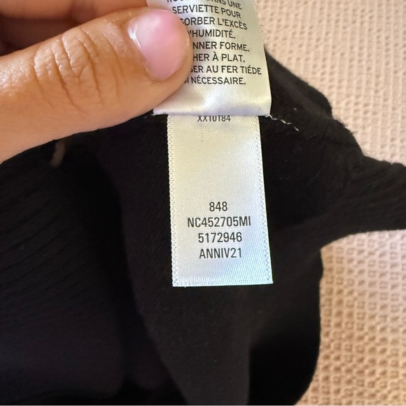 Nordstrom Black Crewneck Sweater | EcoVero Blend | Size M - Picture 6 of 7